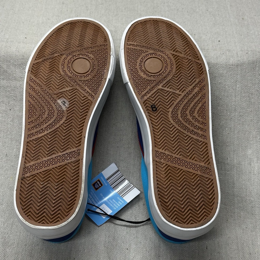 Aldi Gear Multicolor Canvas Slip-On Shoe Flats Size 8 Aldi Logo Fall 2023 - Picture 4 of 4
